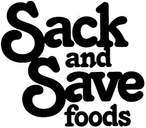 SACK AND SAVE FOODS logo