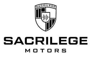 SACRILEGE  SACRILEGE MOTORS logo