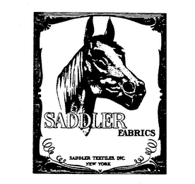 SADDLER FABRICS SADDLER TEXTILES, INC. NEW YORK logo