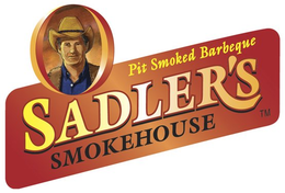 SADLER'S SMOKEHOUSE PIT SMOKED BARBEQUE logo