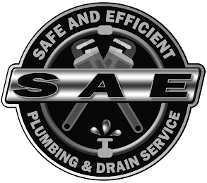 SAE SAFE AND EFFICIENT PLUMBING & DRAIN SERVICE logo