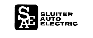 SAE SLUITER AUTO ELECTRIC logo