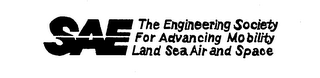 SAE THE ENGINEERING SOCIETY FOR ADVANCING MOBILITY LAND SEA AIR AND SPACE logo