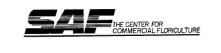 SAF THE CENTER FOR COMMERCIAL FLORICULTURE logo