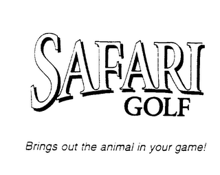 SAFARI GOLF BRINGS OUT THE ANIMAL IN YOUR GAME! logo