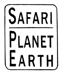 SAFARI PLANET EARTH logo