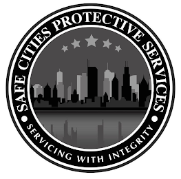 ·SAFE CITIES PROTECTIVE SERVICES· SERVICING WITH INTEGRITY logo