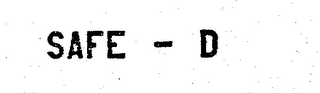 SAFE-D logo