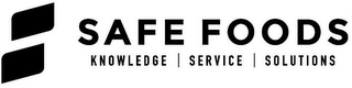 SAFE FOODS KNOWLEDGE | SERVICE | SOLUTIONS logo
