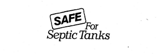 SAFE FOR SEPTIC TANKS logo
