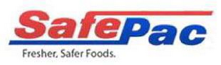 SAFE PAC FRESHER, SAFER FOODS. logo