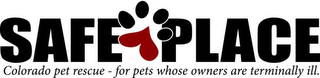 SAFE PLACE COLORADO PET RESCUE - FOR PETS WHOSE OWNERS ARE TERMINALLY ILL. logo