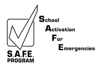 S.A.F.E. PROGRAM SCHOOL ACTIVATION FOR EMERGENCIES logo