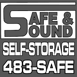 SAFE & SOUND SELF-STORAGE 483-SAFE logo