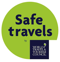 SAFE TRAVELS BY WORLD TRAVEL & TOURISM COUNCIL logo