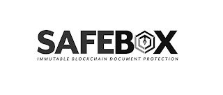 SAFEBOX IMMUTABLE BLOCKCHAIN DOCUMENT PROTECTION logo
