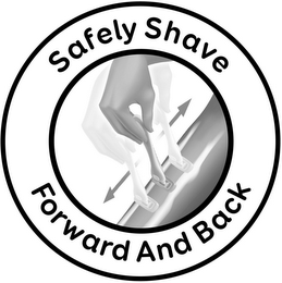 SAFELY SHAVE FORWARD AND BACK logo