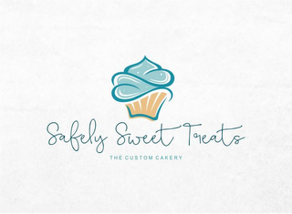 SAFELY SWEET TREATS THE CUSTOM CAKERY logo