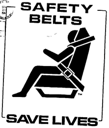 SAFETY BELTS SAVE LIVES logo