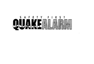 SAFETY FIRST QUAKE ALARM logo