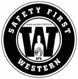 SAFETY FIRST WESTERN WWW.WESTERNINTL.COM W HPG logo