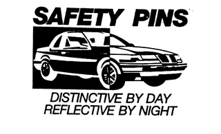 SAFETY PINS DISTINCTIVE BY DAY REFLECTIVE BY NIGHT logo