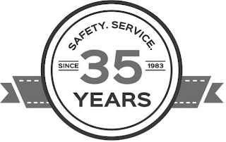 SAFETY. SERVICE. SINCE 1983 35 YEARS logo