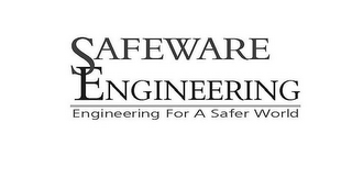 SAFEWARE ENGINEERING ENGINEERING FOR A SAFER WORLD logo