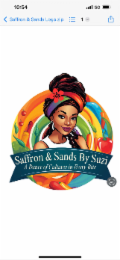 SAFFRON & SANDS BY SUZI A DANCE OF CULTURES IN EVERY BITE logo