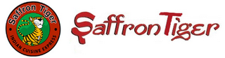 SAFFRON TIGER · SAFFRON TIGER · INDIAN CUISINE EXPRESS logo