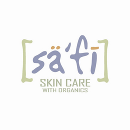 SAFI SKIN CARE WITH ORGANICS logo