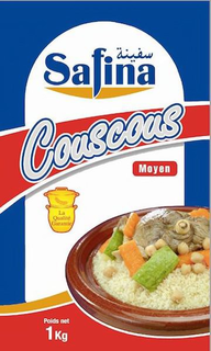 SAFINA COUSCOUS MOYEN LA QUALITÉ GARANTIE POIDS NET 1 KG logo