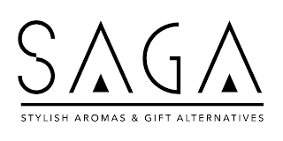SAGA STYLISH AROMAS & GIFT ALTERNATIVES logo