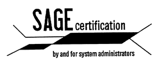 SAGE CERTIFICATION BY AND FOR SYSTEM ADMINISTRATORS logo