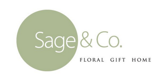 SAGE & CO. FLORAL GIFT HOME logo