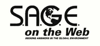 SAGE ON THE WEB SEEKING ANSWERS IN THE GLOBAL ENVIRONMENT logo