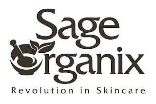 SAGE ORGANIX REVOLUTION IN SKINCARE logo
