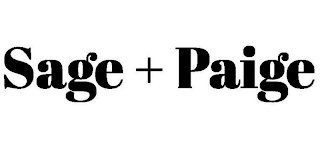 SAGE + PAIGE logo