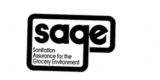 SAGE SANITATION ASSURANCE FOR THE GROCERY ENVIRONMENT logo