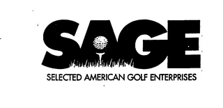 SAGE SELECTED AMERICAN GOLF ENTERPRISES logo