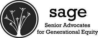 SAGE SENIOR ADVOCATES FOR GENERATIONAL EQUITY logo