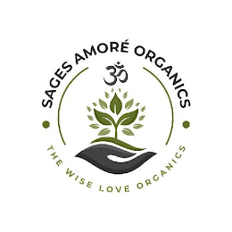 SAGES AMORÉ ORGANICS THE WISE LOVE ORGANICS logo