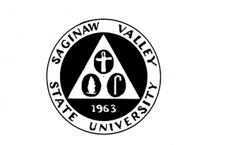 SAGINAW VALLEY STATE UNIVERSITY 1963 logo