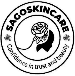 SAGOSKINCARE CONFIDENCE IN TRUST AND BEAUTY logo