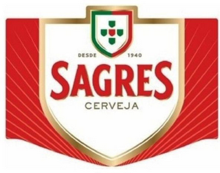 SAGRES CERVEJA DESDE 1940 logo