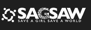 SAGSAW SAVE A GIRL SAVE A WORLD logo