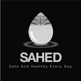 SAHED SAFE AND HEALTHY EVERY DAY logo