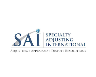SAI SPECIALTY ADJUSTING INTERNATIONAL ADJUSTING· APPRAISALS· DISPUTE RESOLUTIONS logo