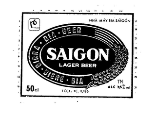 SAIGON LAGER BEER logo