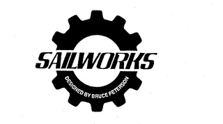 SAIL WORKS DESIGNED BY BRUCE PETERSON logo
